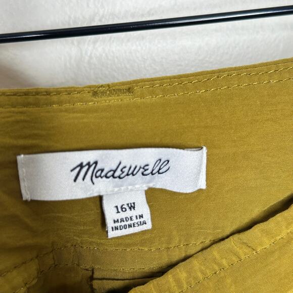 MADEWELL The Plus Harlow Wide-Leg Cargo Pant Spiced Olive Green Sz 16 {EE36} - Picture 5 of 7
